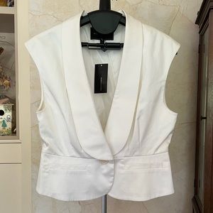 NWT BCBG Maxazria Tuxedo Style Vest - M